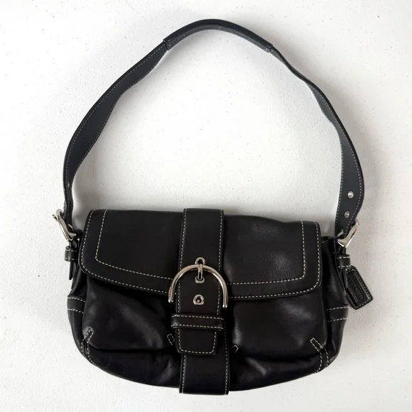 Coach 1446 MINI Vintage Soho Black Leather Shoulder Bag - Picture 6 of 6